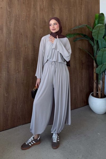 Şule Giyim Yasmine Sandy Set Mink