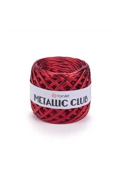 Yarnart Metallic Club Red Metallic Hobby Hand Knitting Yarn 8112