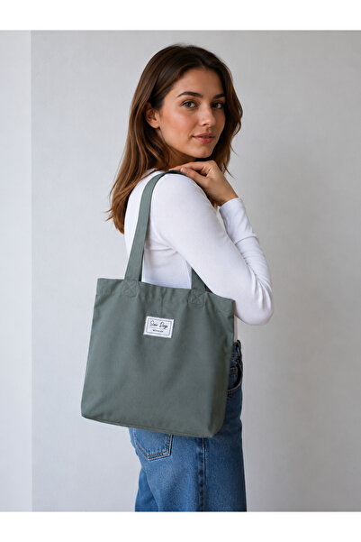 Baran Işık Women's Canvas Tote Shoulder Bag – Daily Use Tote Bag – Handmade