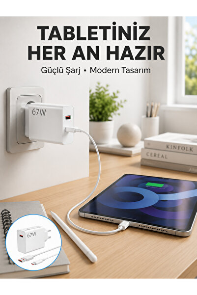 67 Watt Type C Hızlı Şarj Başlık Xiaomi Black Shark Uyumlu Yeni Nesil
