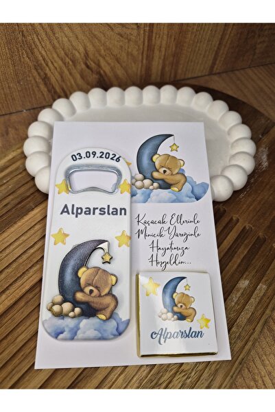 Ufuk Çizgisi 20 Adet 3 Boyutlu Kabartmalı ve Çikolatalı Açacak Magnet Hediyel...