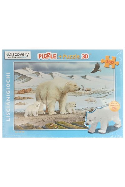 Lisciani Giochi 174 Piece Polar Bear Family Children's Puzzle