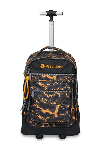 President Kids Backpack, Rolling Backpacks For Girls, Fashion Printed Trolley...