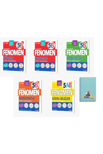 Fenomen Yayıncılık FENOMEN 5.SINIF B FULL SETT(T-M-F-S-P) (DEFTER HEDİYE)