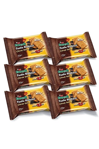 Eti Burçak 273 gr Çörek Otlu Tuzlu Bisküvi x 6 Adet