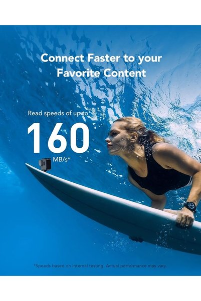 Lexar Media بطاقة ذاكرة مايكرو إس دي من ليكسار بسعة 256 جيجابايت باللون الأزرق، سرعة تصل إلى 160 ميجابايت/ثانية، من نوع microSDXC UHS-I.