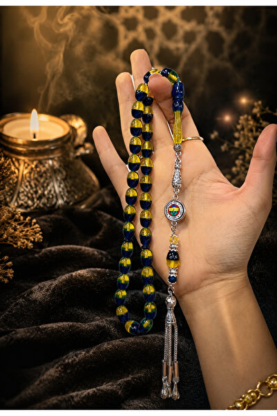 Akıllı 1 alışveriş Fenerbahçe Taraftar Modeli FB Mineli Alpaka Püsküllü Tesbih