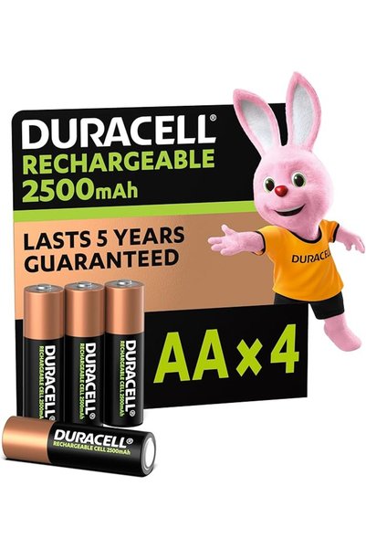 Duracell Yayınları بطاريات دوراسيل AA قابلة لإعادة الشحن بسعة 2500 مللي أمبير...