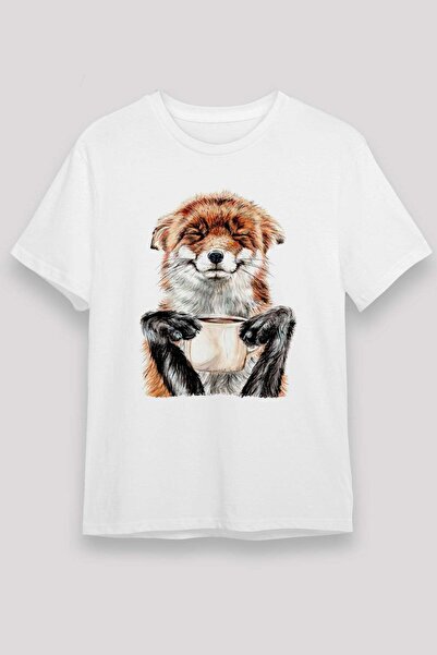 Darkhane Coffee Colic Printed Unisex White T-Shirt