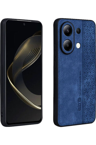 OEM 3D Ανάγλυφη Πλαστική Μπλε Πίσω Θήκη (Redmi Note 13 4G)