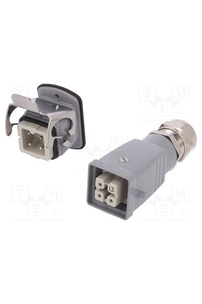OEM Conector HDC WEIDMÜLLER KIT-HA03.300M, tată + mamă, HA, PIN 4, 16A, 400V,...
