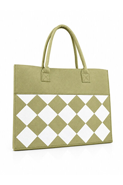 Wahat Aliamtiaz Stylish Tea and Coffee Bag with Geometric Checkered Design