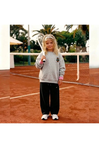 poalakıds Siyah Barrel Jogger Pantolon