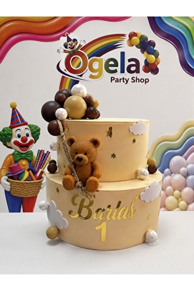 OGELAPARTY Ayıcık Konsept Maket Pasta - Maket Pasta - Fotoğraf Çekim Dekoru -...