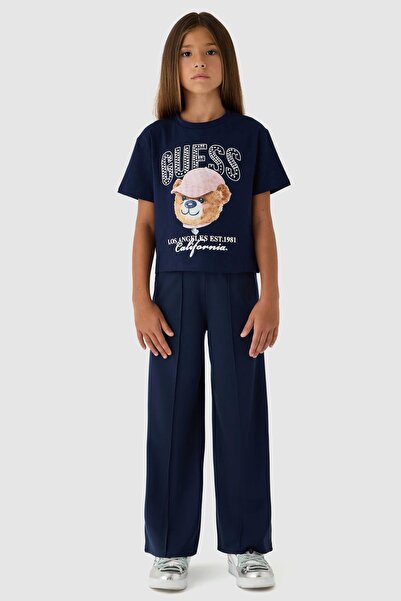 Guess Kız Çocuk Lacivert Tshirt