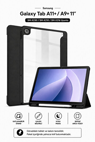 CONOCER Samsung Galaxy Tab A11 Plus/A9 Plus 11 Inç Uyumlu Kılıf Kalem Bölmeli...
