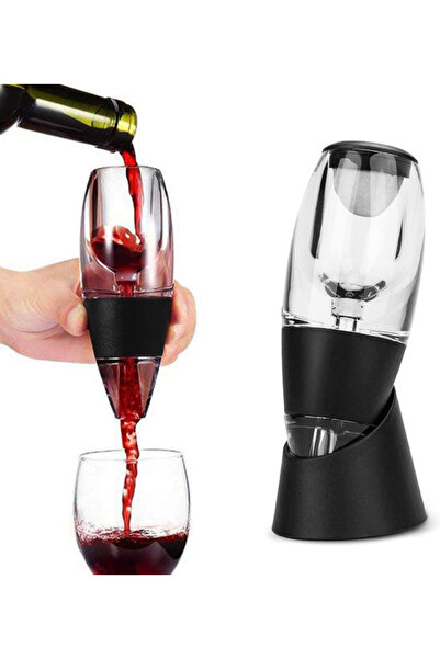 Generic Brand Set carafă vin cu suport, decantor, suport sticle, 15,5x6,8 cm,...