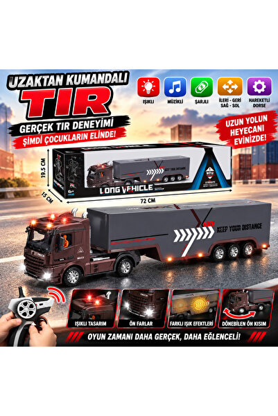 TRUST STORE Uzaktan Kumandalı Şarjlı Tır Oyuncak Müzikli Işıklı Hareketli TIR...