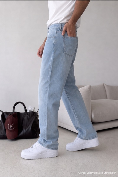 Livio Ferri Wuhan %100 Pamuk Baggy Erkek Jean