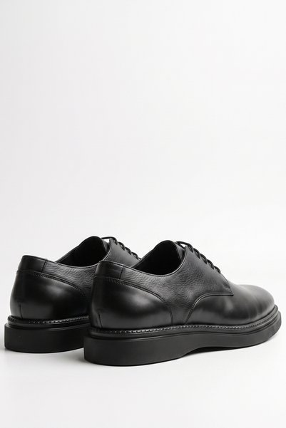 LUSIVE 100% Genuine Leather Black Casual Comfortable Classic Men's Shoes Luass30Al0055