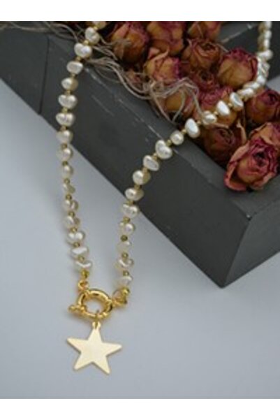 Stoneage Pearl necklace - white -