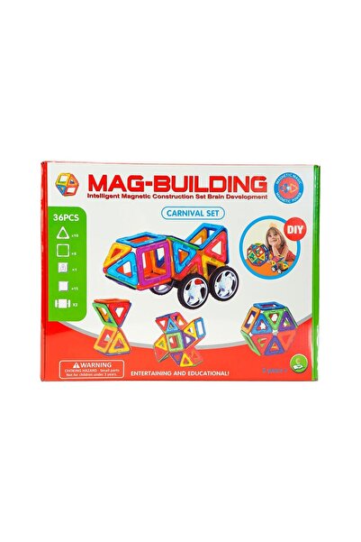 OEM Μαγνητικές Κατασκευές Mag-Building, 36 Τεμάχια 640501-GB-W36
