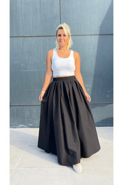 DERYA ŞENER BUTİK Beli Lastikli Balon Etek