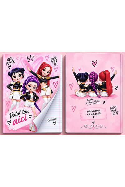 Dulciurim by Loredana Ciulei Set 5 Caiete personalizate k pop demon hunters A...