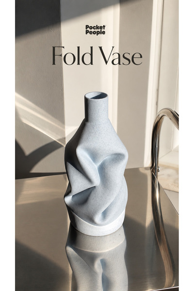 Pocket People Fold Vase Dekoratif Vazo – Modern Kıvrımlı Tasarım, Minimalist ...