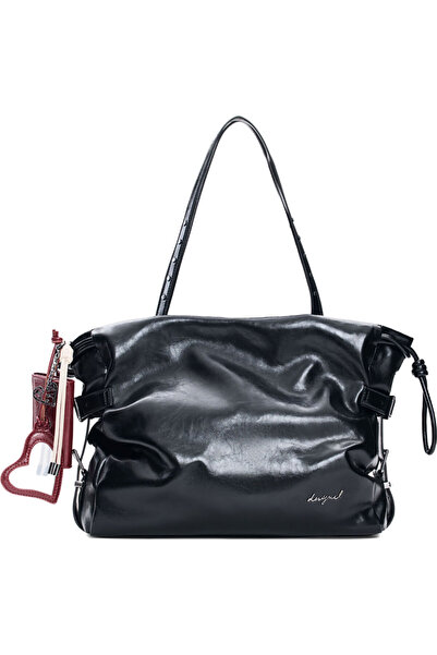 Desigual μαύρη τσάντα ώμου 26WAXP04