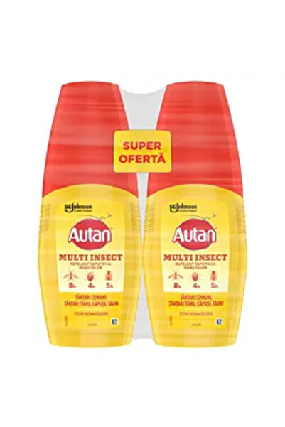 Autan Spray multi-insecticid cu pompă, duopack 2 x 100 ml, (1+1 -20% la pachet)