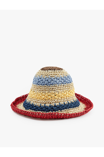Koton Bucket Hasır Şapka