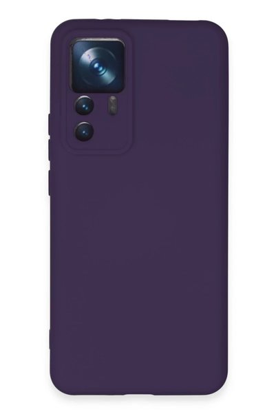 Generic Brand Xiaomi Mi 12t Pro Case Nano Inside Velvet Silicone - Purple