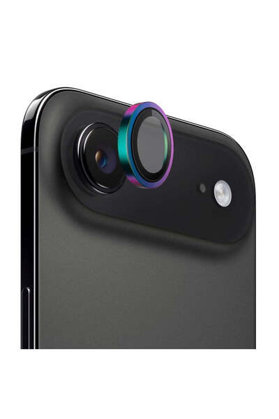 BLUEO Folie de protecție pentru iPhone 17 Air, Sticlă de lentilă cu ramă meta...