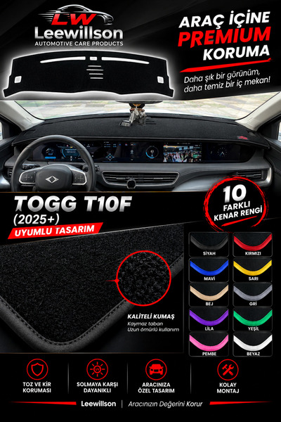 LeeWillson غطاء حماية أمامي TOGG T10F (2025+) لحماية من الصدمات، ملحق غطاء حم...