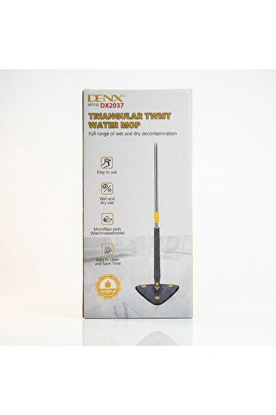 Denx ممسحة أرضيات مثلثة بآلية لفّ DNX DX2037، للاستخدام الرطب والجاف