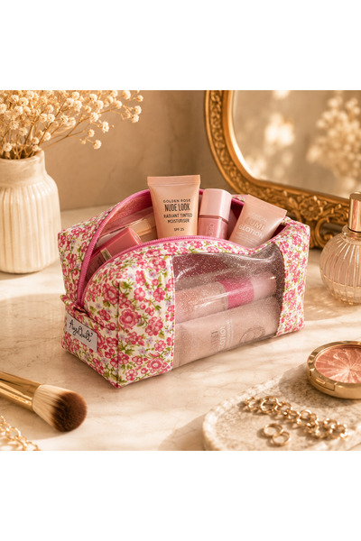 Ays Quilt Transparent Detailed Makeup Bag – Travel Organizer