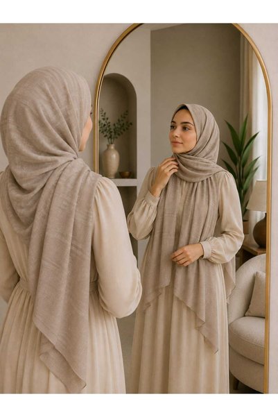 HAREM SCARF Noura Diamond Elisa Şal Kum Beji