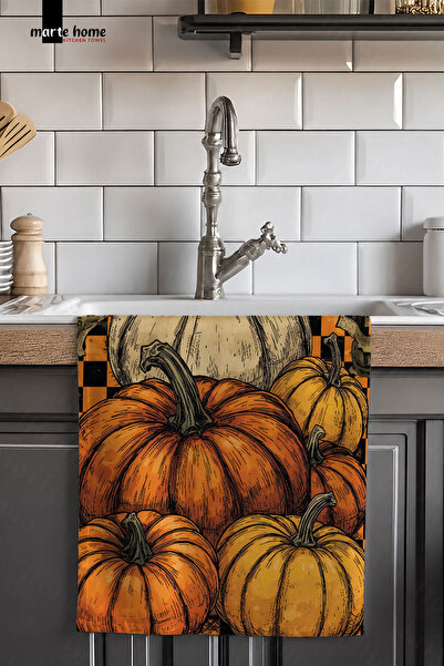 Marte Home Halloween & Hallowen 35X55 cm Colorful Printed Kitchen Towel, Dryi...