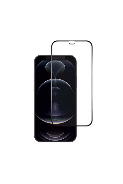 Xo Protective Film Tempered Glass compatible with iPhone 12 Pro Max - black