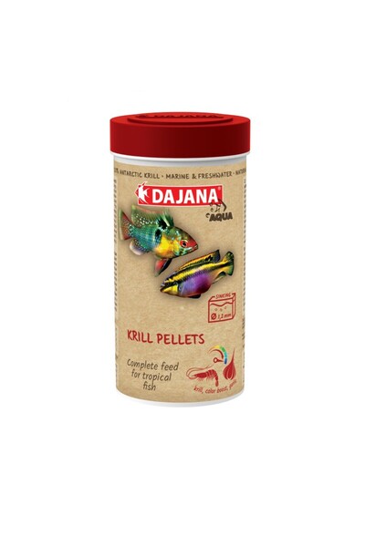 Dajana Pet Pelete de Krill, 250 ml