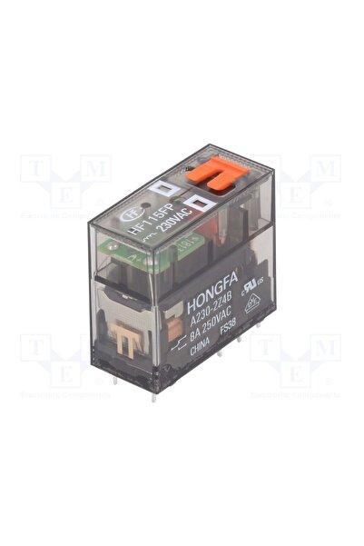 OEM Releu electromagnetic HONGFA RELAY HF115FP/A230-2Z4B, Ubobină 230VAC, DPD...