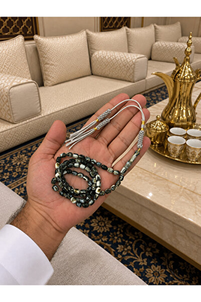 Generic Brand Looster Time Royal Black Marble Prayer Beads