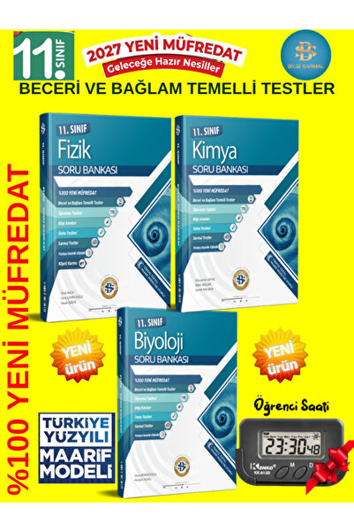Bilgi Sarmal Yayınları Sarmal 2027 11.Sınıf %100 Yeni Müfredat Fizik-Kimya-Bi...