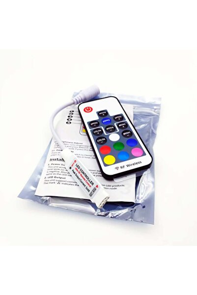 Choice 5-24V WM-RF012A White 17 Key RF Wireless Remote LED Controller, DC 5V/...