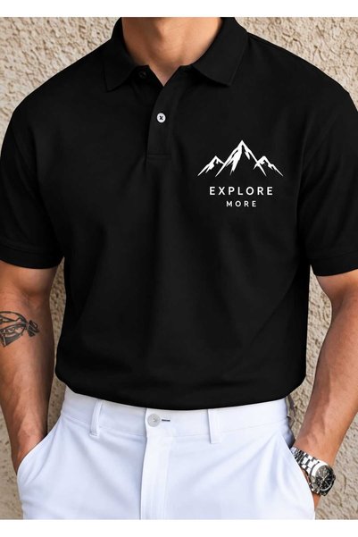 Urban Look Unisex Formula 1 Printed Polo Neck T-Shirt – Racing Themed Short S...