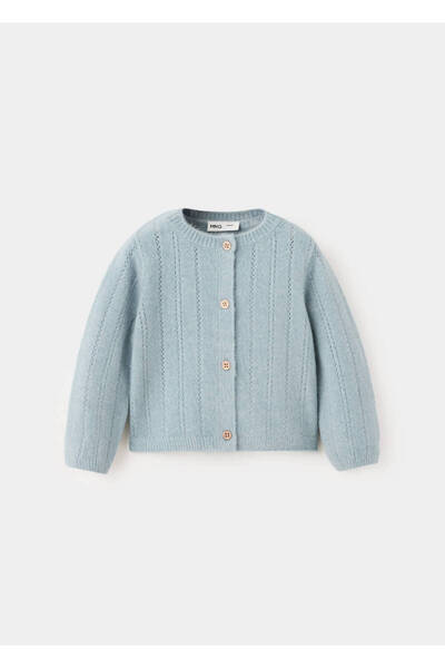 MANGO Baby İşleme detaylı triko hırka