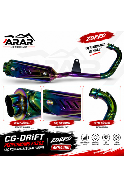 Arar CG-DRİFT EGZOZ SAÇ KORUMALI(BUKALEMUN)-ZORRO-ARR4490