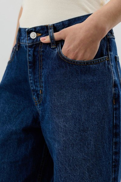 IDA Collection Ida Wide Leg Jean Dark Blue
