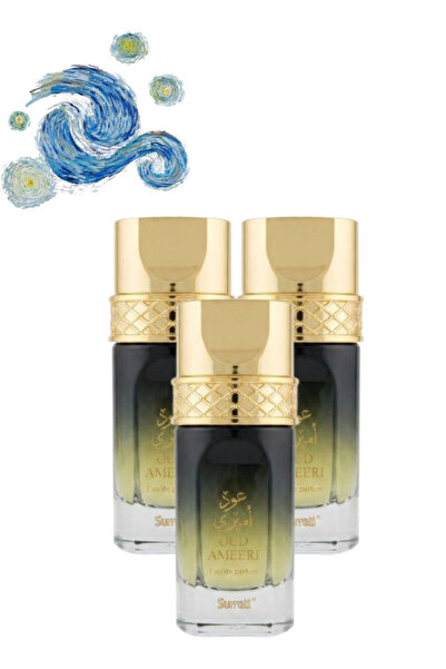 Surrati 3 قطع من عطر العود أميري 100 مل